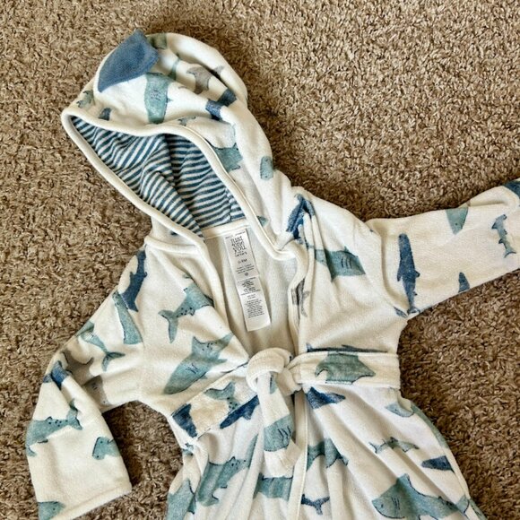 Baby Boy Shark & Whale Jumper & Towel Robe Bundle | Size 9M | Carter’s - Picture 9 of 10
